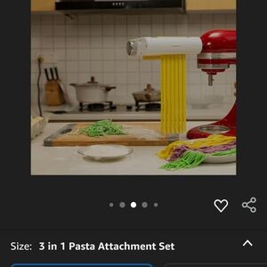 KitchenAid Pasta Attachment Set - Red, White, Yellow
